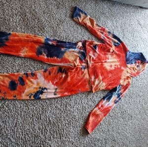 Multicolor sweat suit